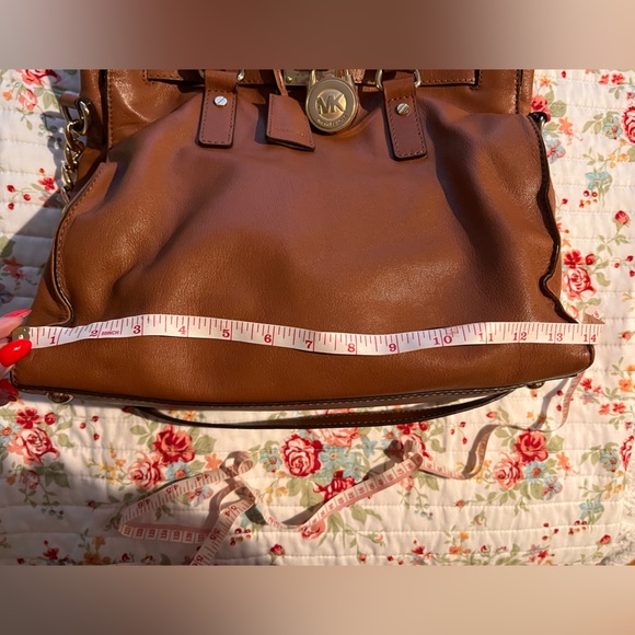 Michael Kors Brown Satchel with Gold Accents - Picture 8 of 9